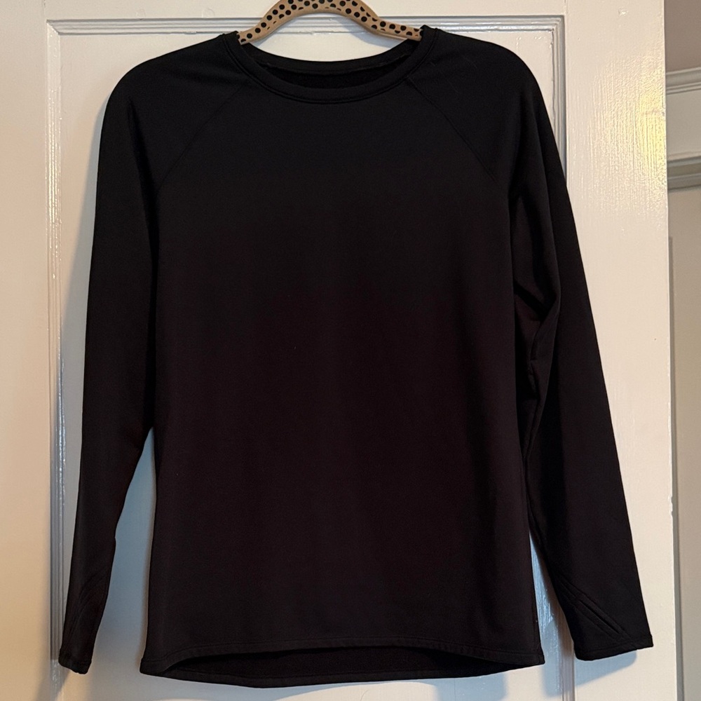 Cuddl Duds ClimateRight Black Long Sleeve Tee